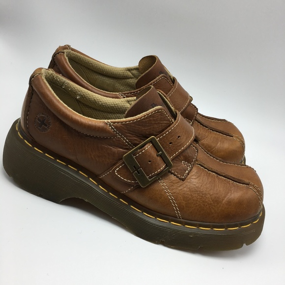 Dr. Martens Shoes - Dr Martens Monk Strap Bicycle Toe Chunky Shoes